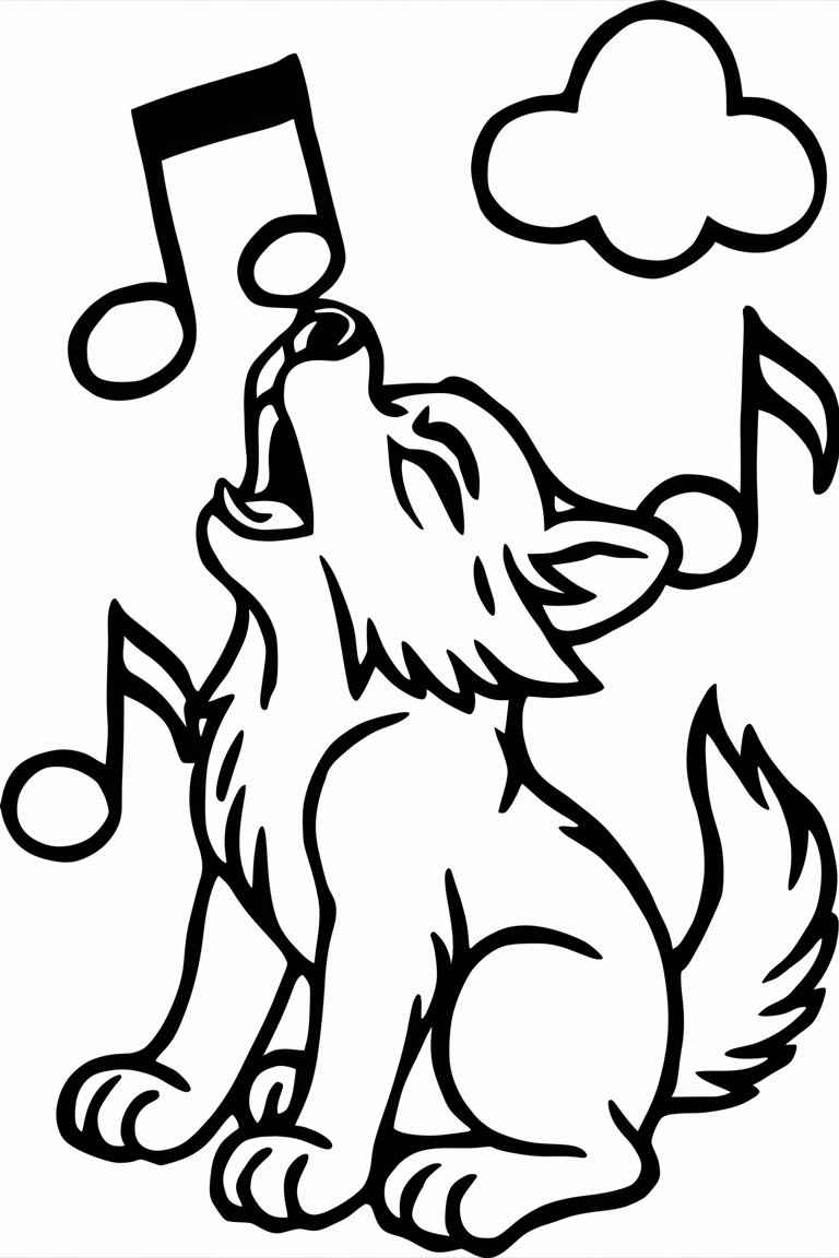 wolf coloring pages free