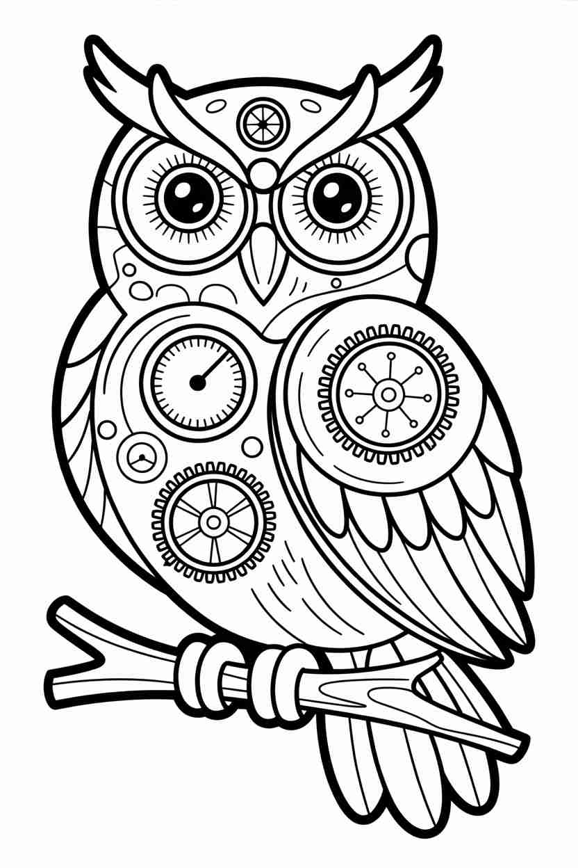 cute owl coloring pages printable