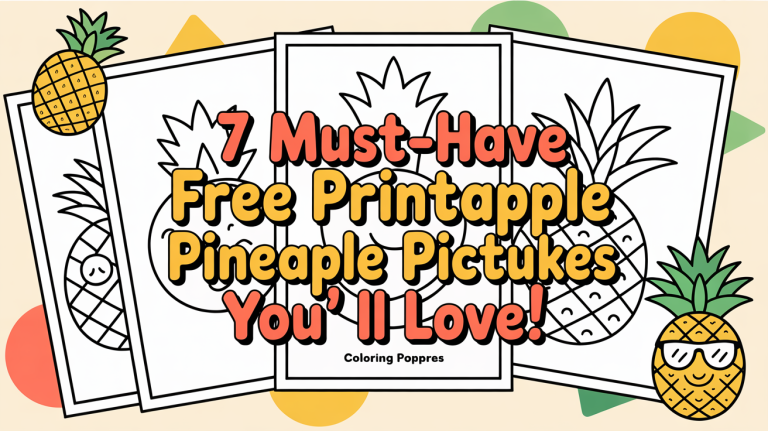 pineapple coloring page