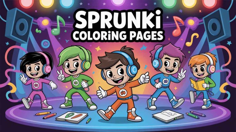 Sprunki Coloring Pages