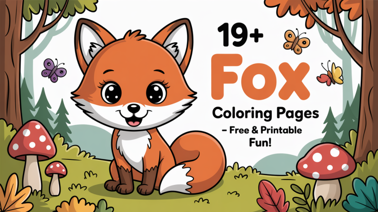 Fox Coloring Pages