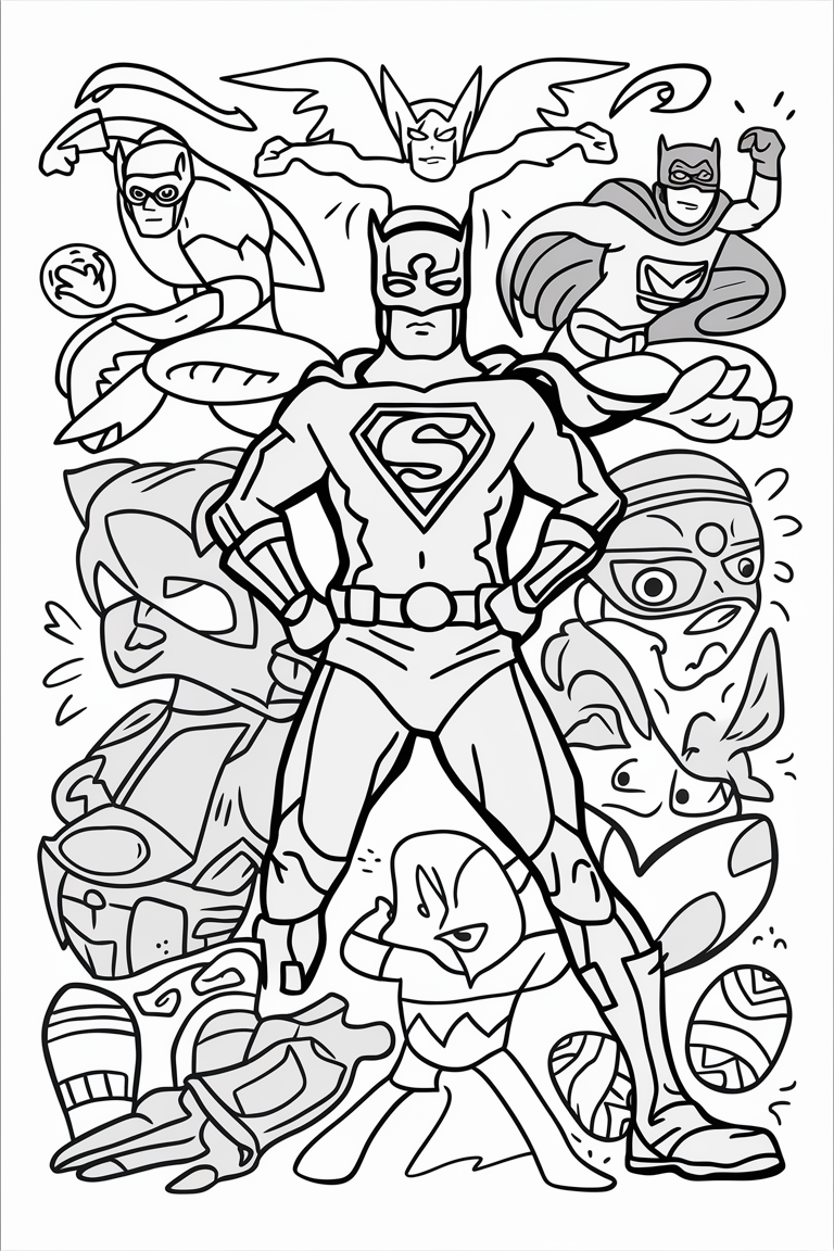superman coloring pages printable