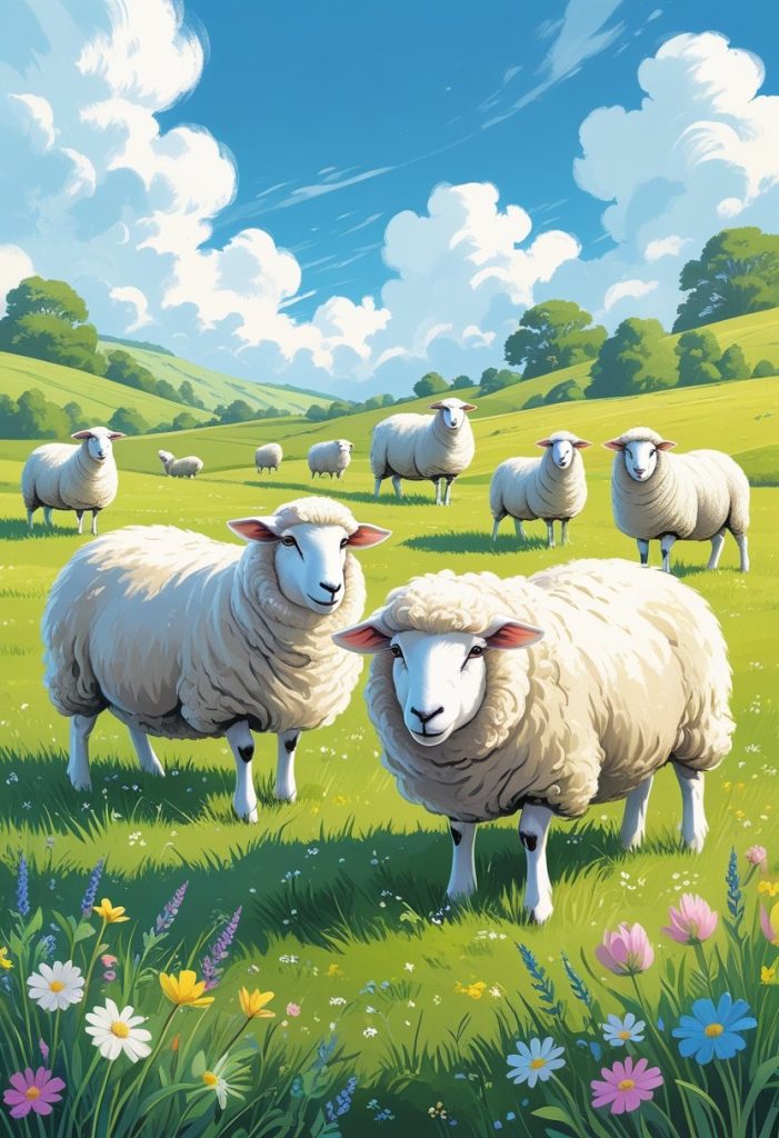 Sheep coloring pages pdf