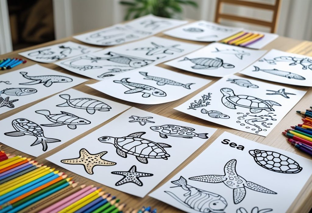 sea animal coloring pages