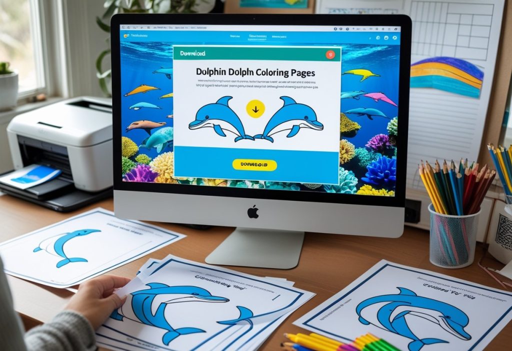 Dolphin Coloring Pages