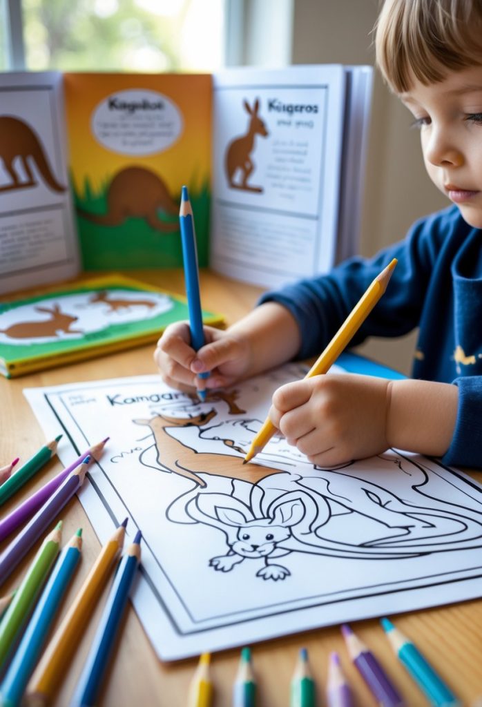 Kangaroo Coloring Pages
