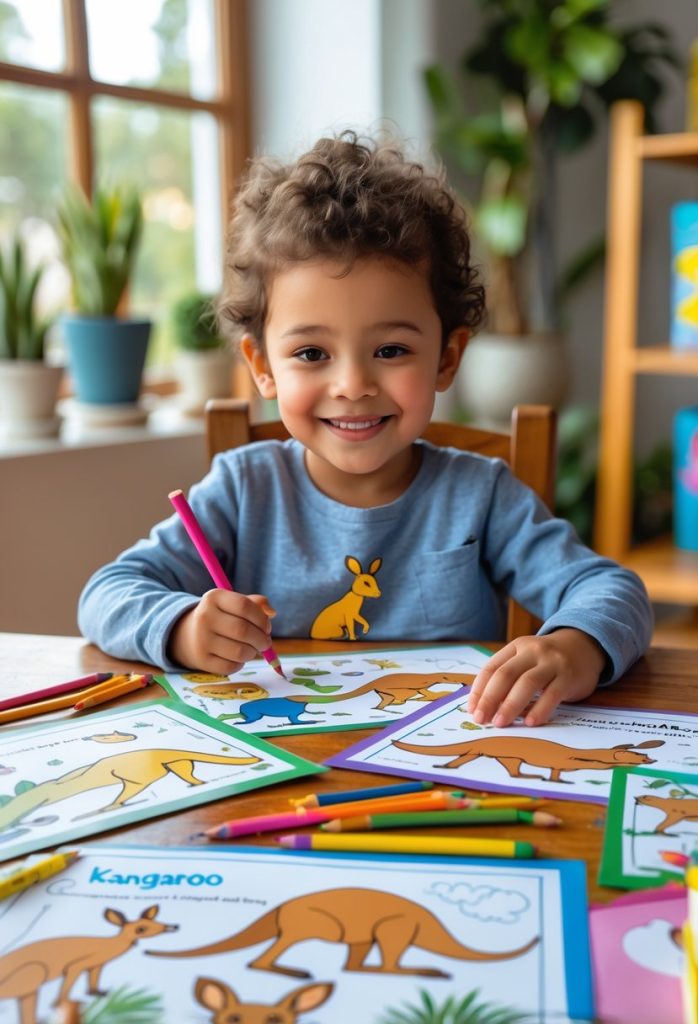 Kangaroo Coloring Pages