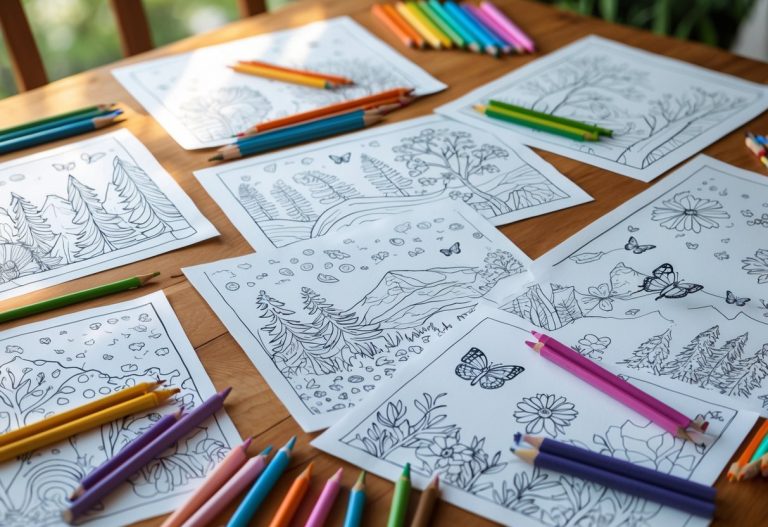 30+ Nature Coloring Pages Printable for All Ages