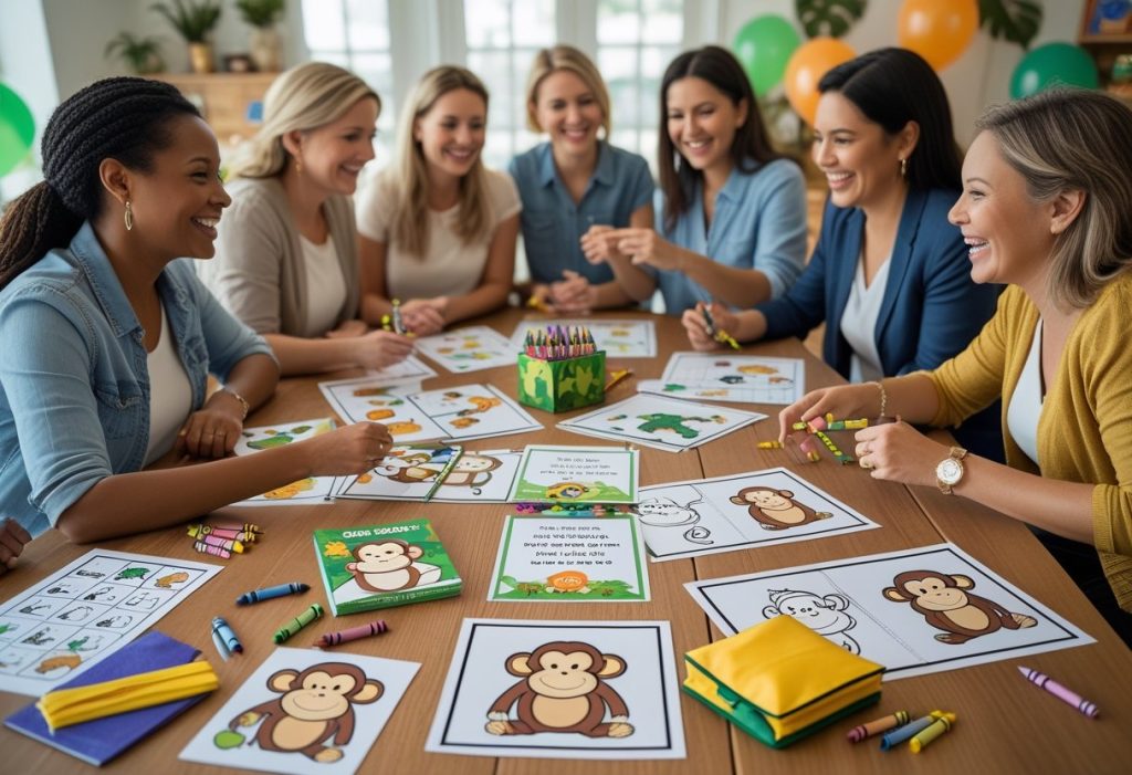 monkey coloring pages pdf