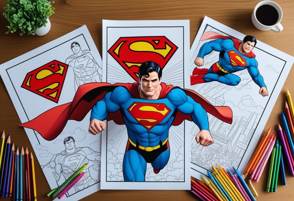 superman coloring pages for kids