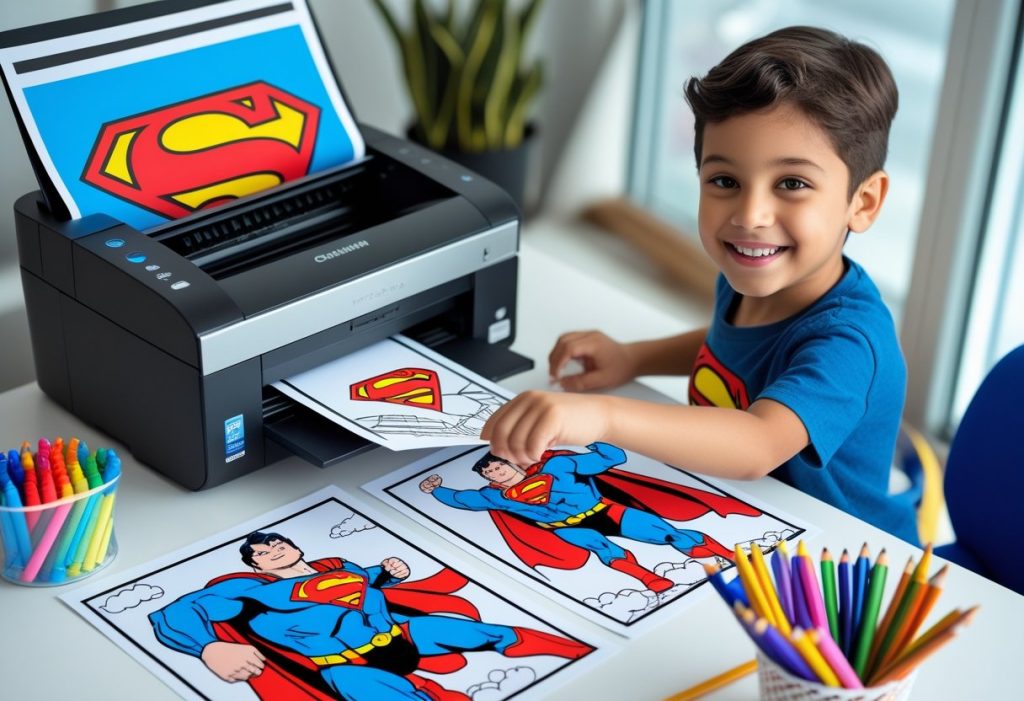 superman coloring pages for kids