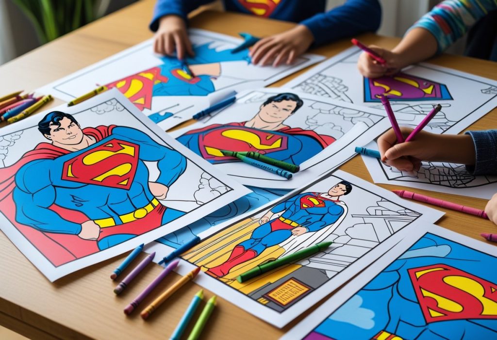 superman coloring pages for kids