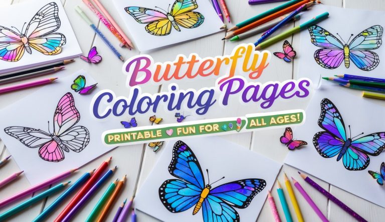 butterfly coloring pages