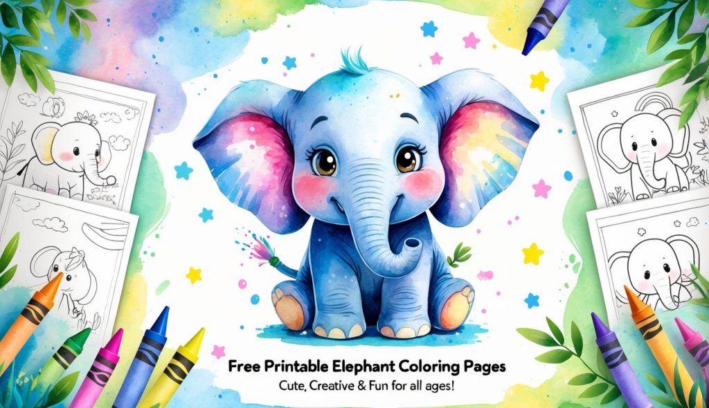 elephant coloring pages