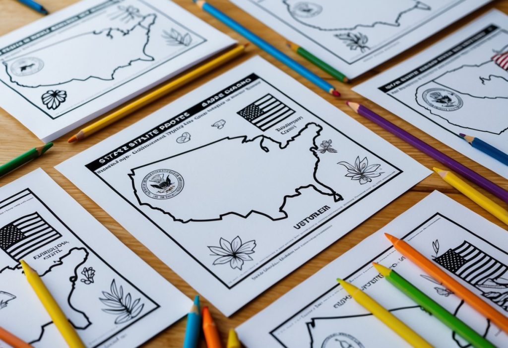 united states coloring pages for kids