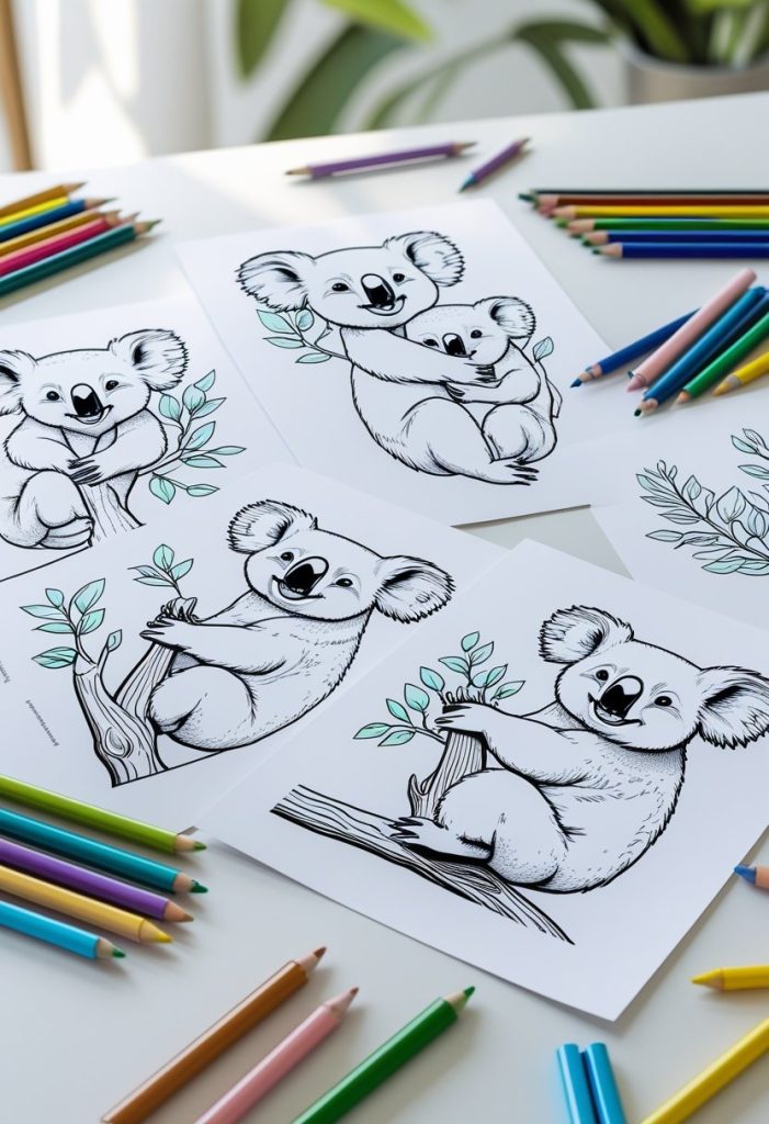 koala coloring pages