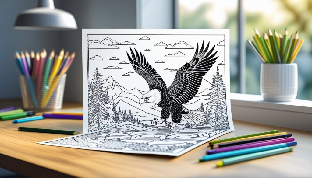 bald eagle coloring page