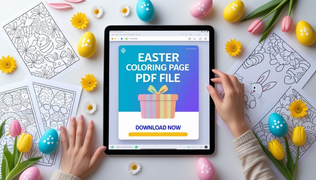 easter coloring pages for kids printable free