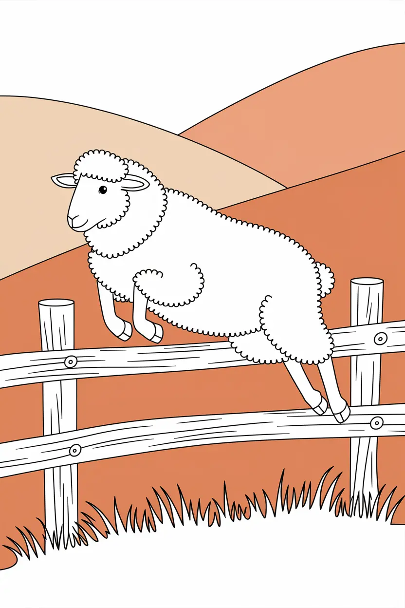 sheep coloring pages for adults