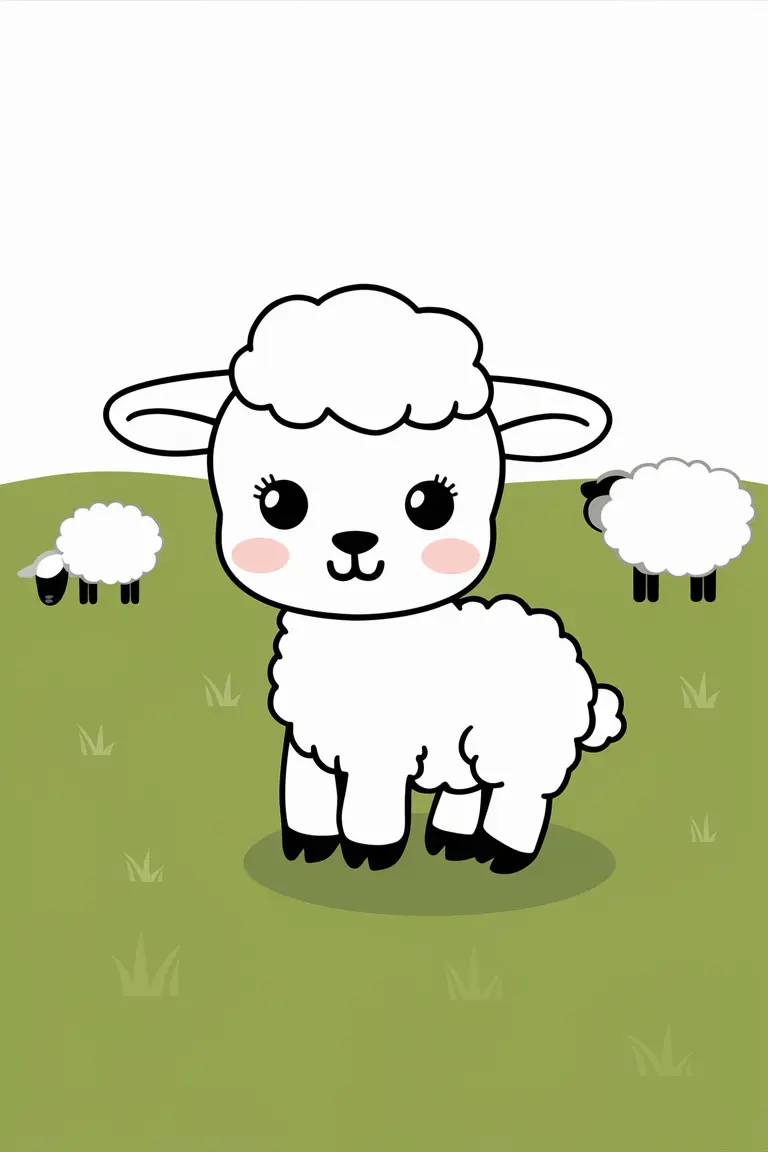 lamb coloring pages free
