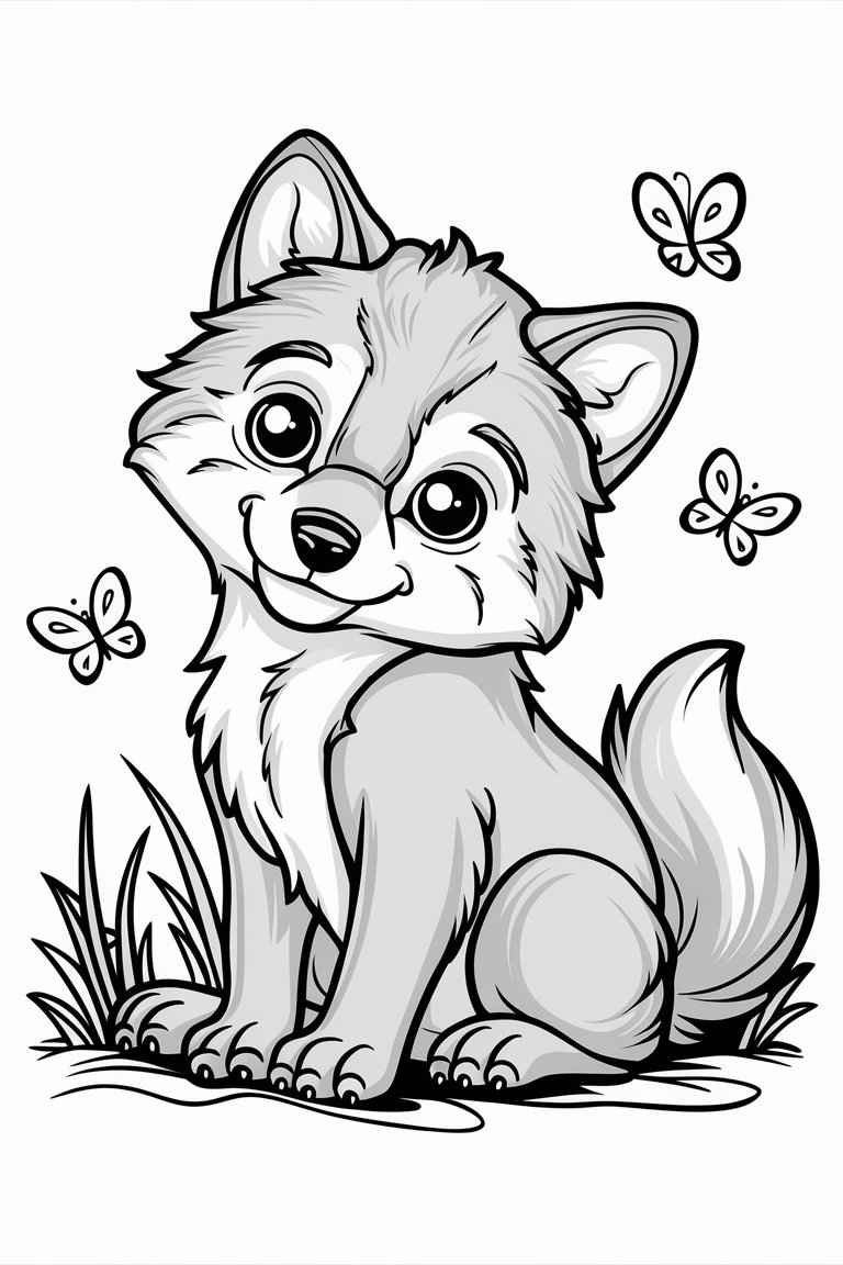 wolf coloring pages printable