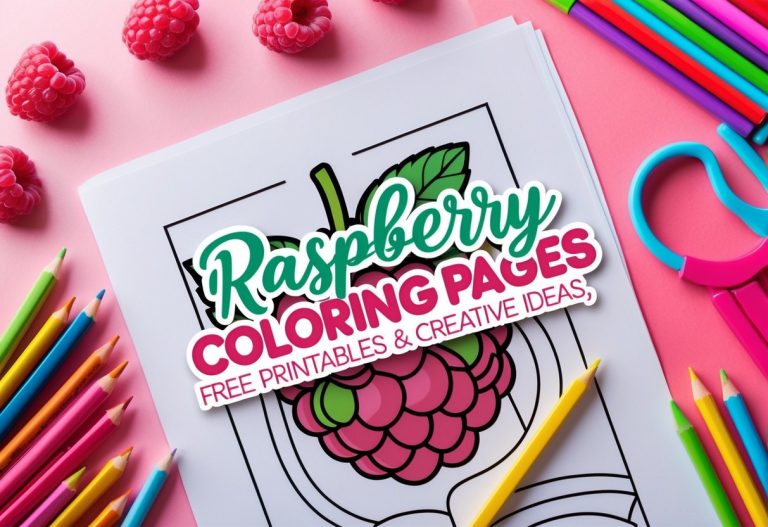 raspberry coloring pages