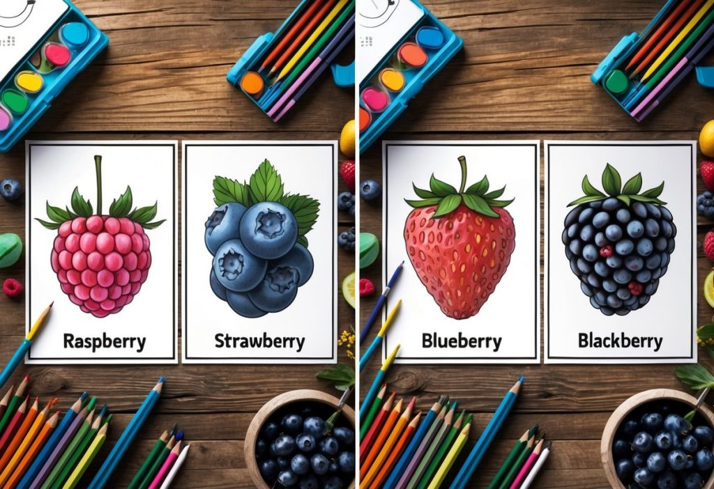 raspberry coloring pages to print