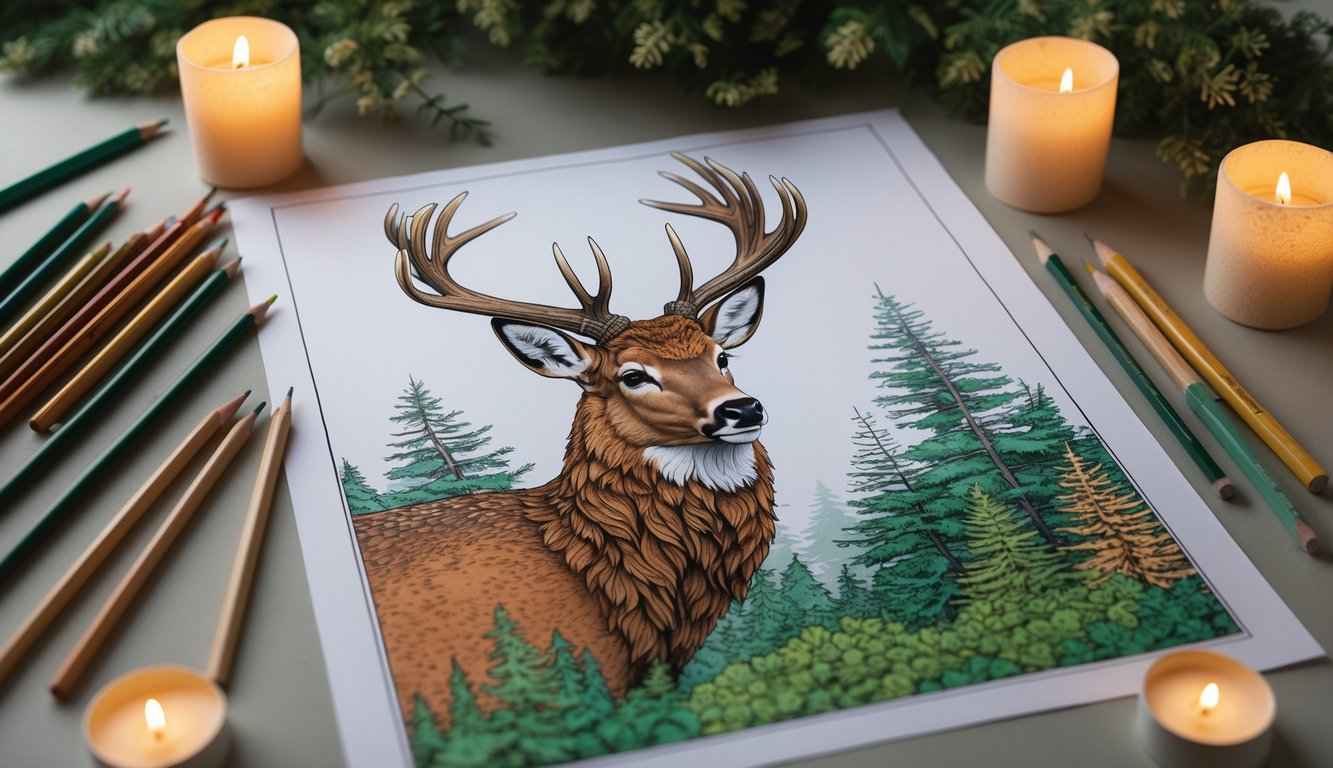 deer coloring pages printable