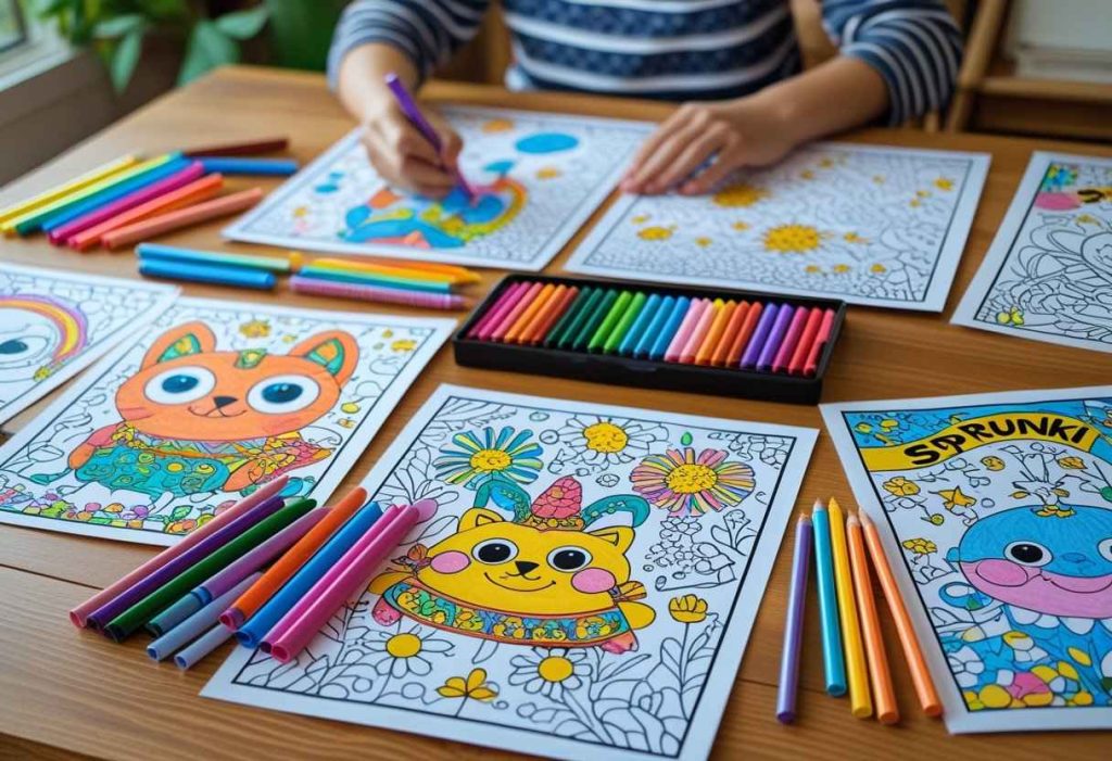 incredibox Sprunki Coloring Pages – Free Printables & Fan Favorites