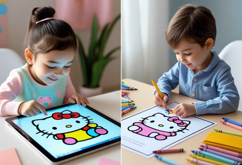 hello kitty coloring pages pdf