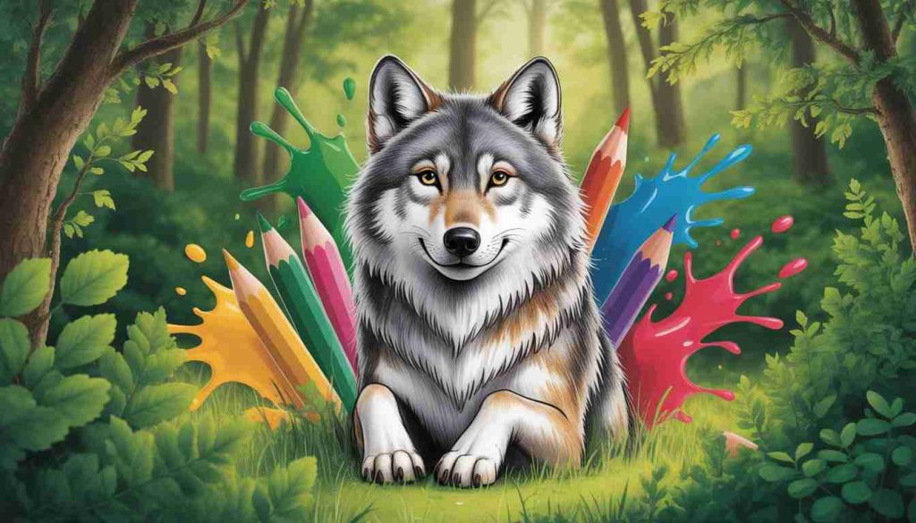 Wolf Coloring Pages