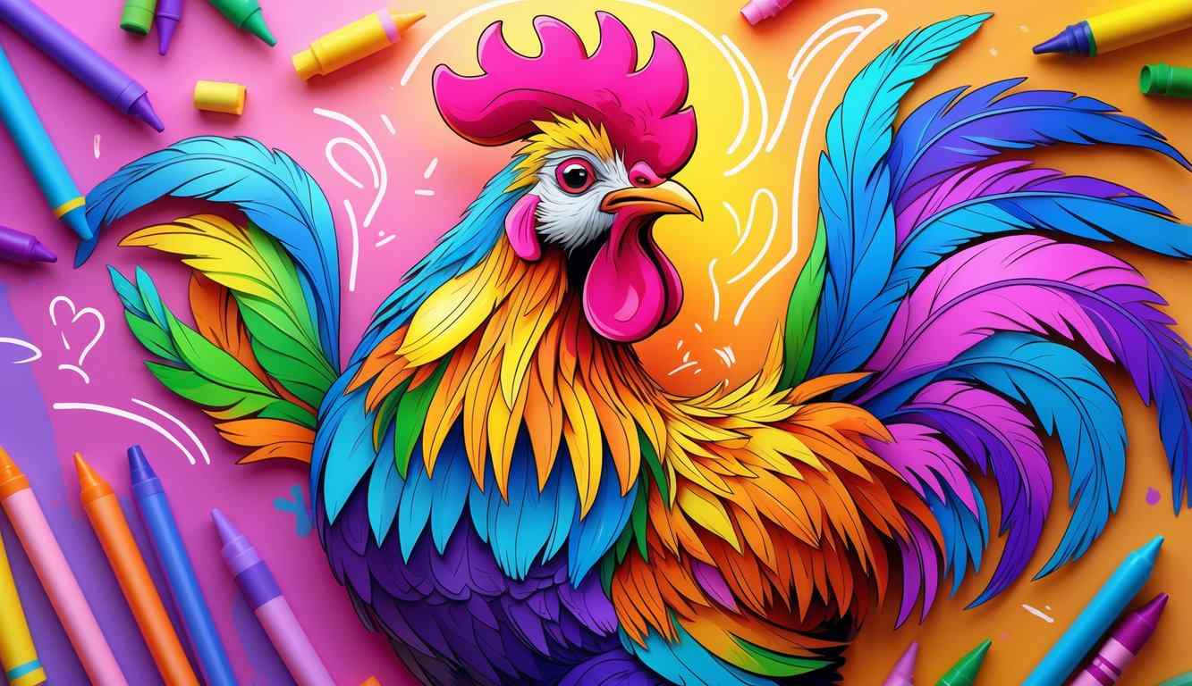 rooster coloring pages