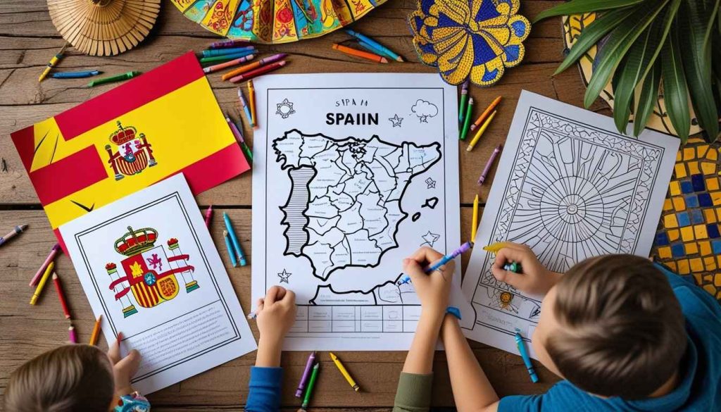 spain coloring pages