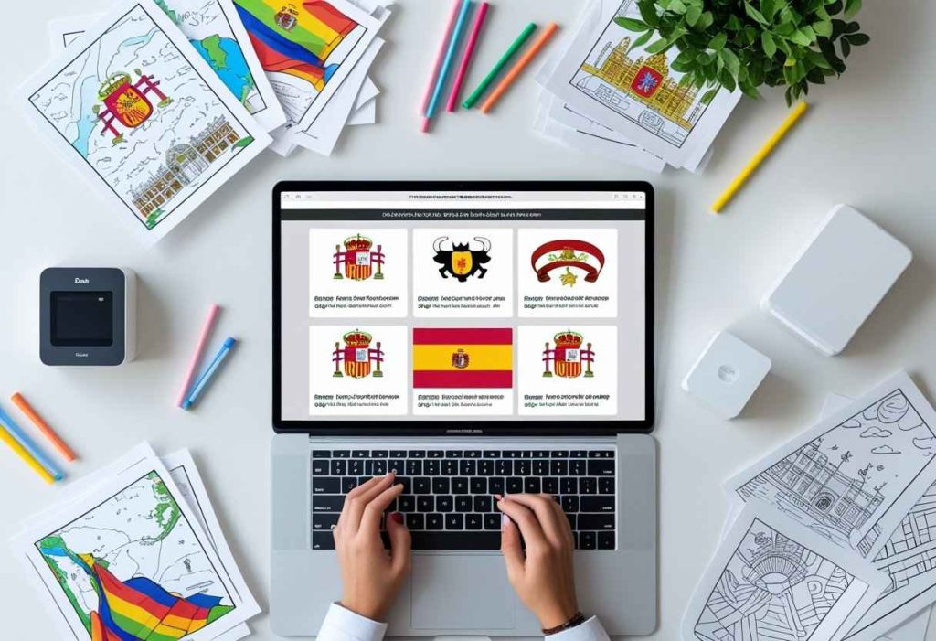 spain coloring pages