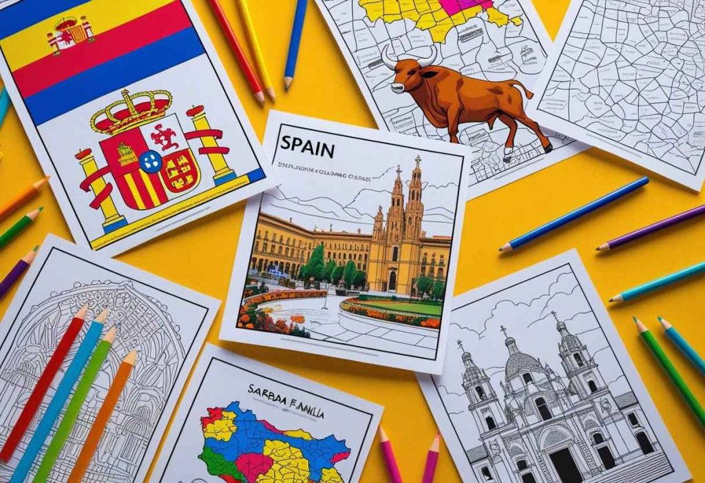 spain coloring pages printable