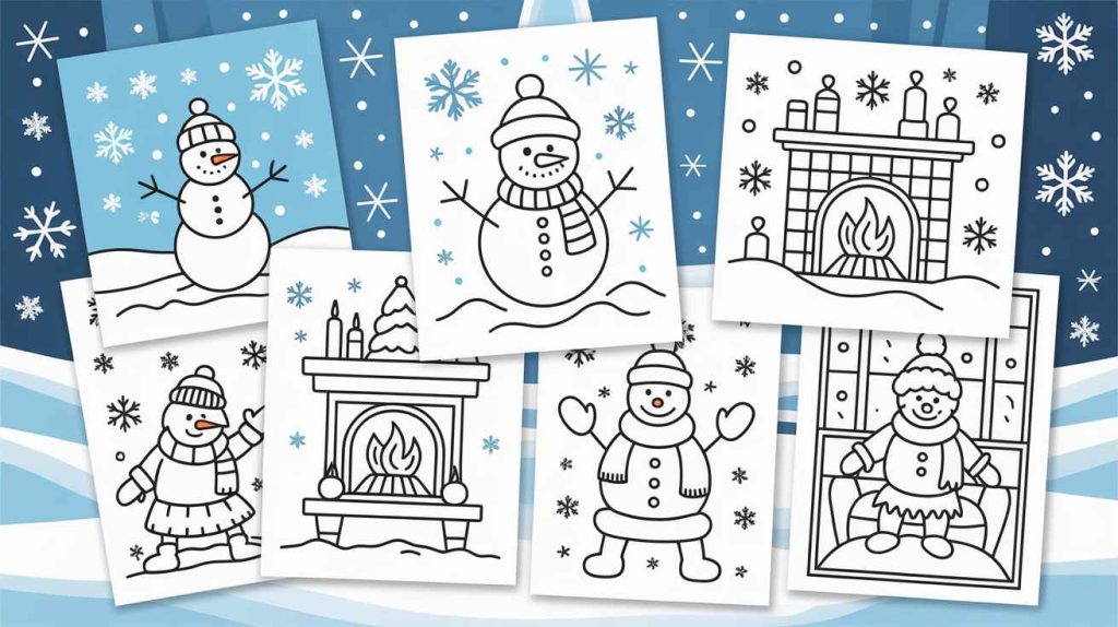 printable winter coloring pages
