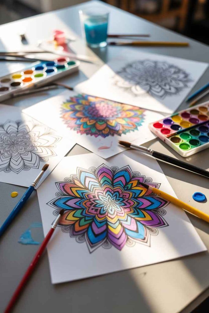 free printable mandala coloring pages for adults printable pdf