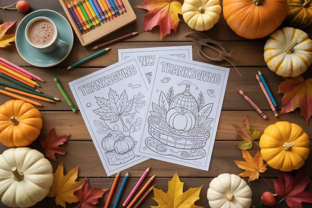 fall thanksgiving coloring pages free printable