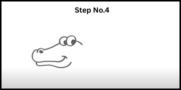 how to draw crocodile Mouth lower part