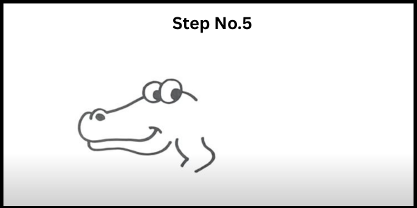 how to draw crocodile upper leg