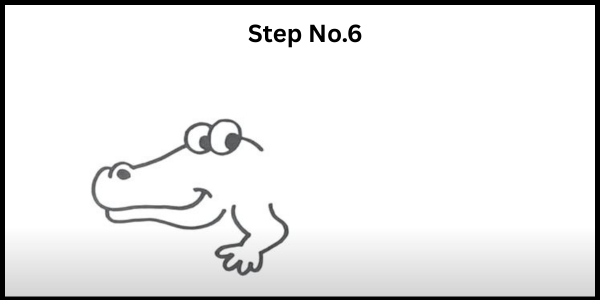 how to draw crocodile upper leg