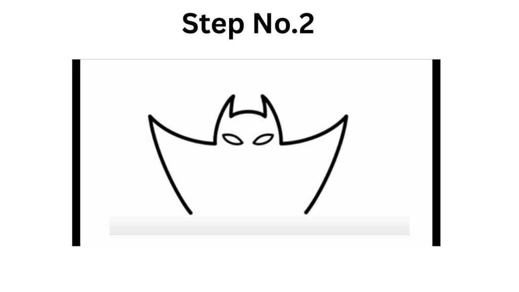 How to Draw a Bat-Step No.2