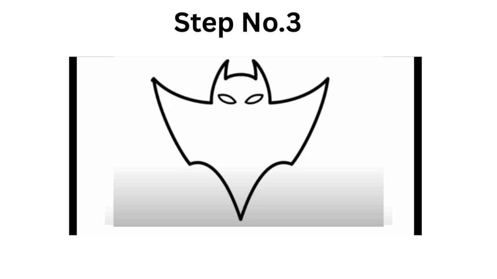 How to Draw a Bat-Step No.3