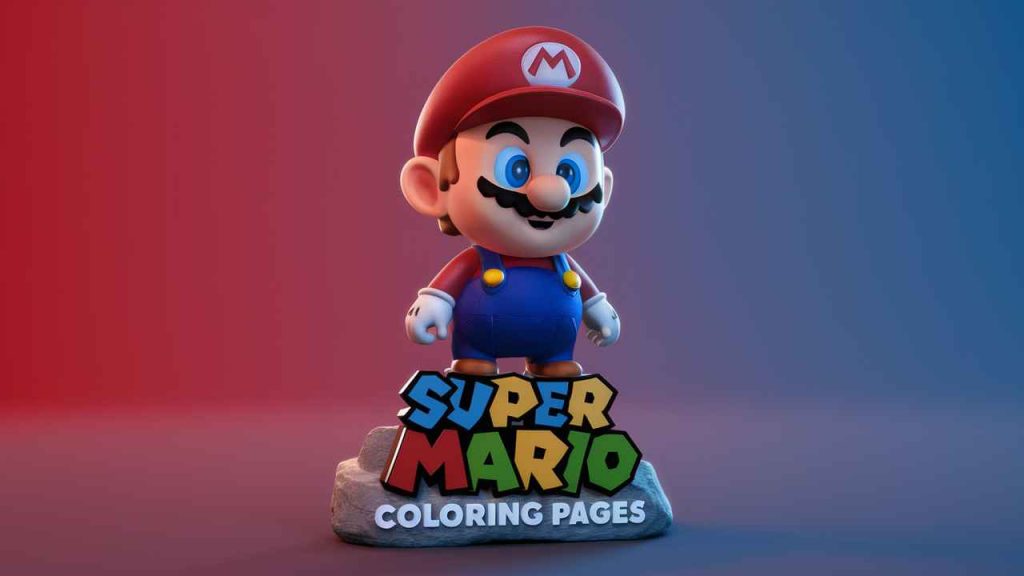 super mario coloring pages