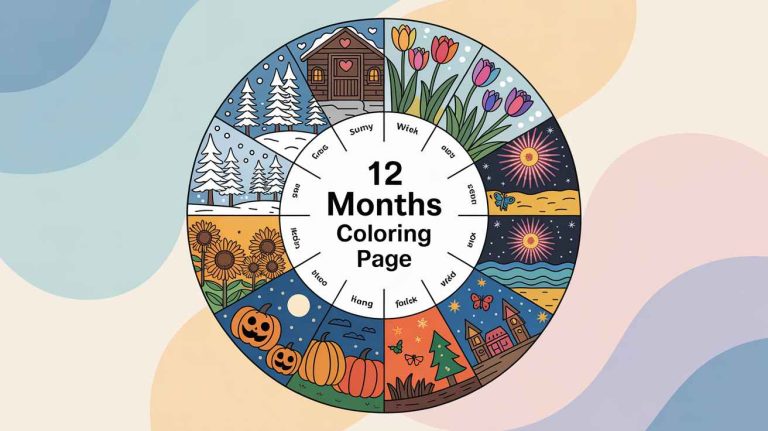 Month Coloring Pages