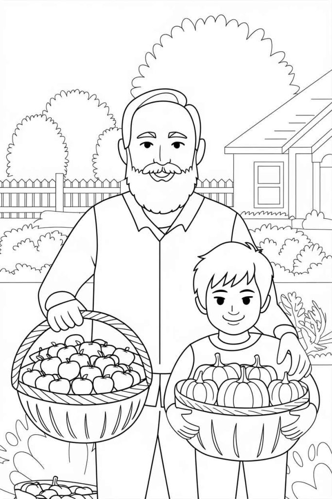 autumn coloring pages for adults printable