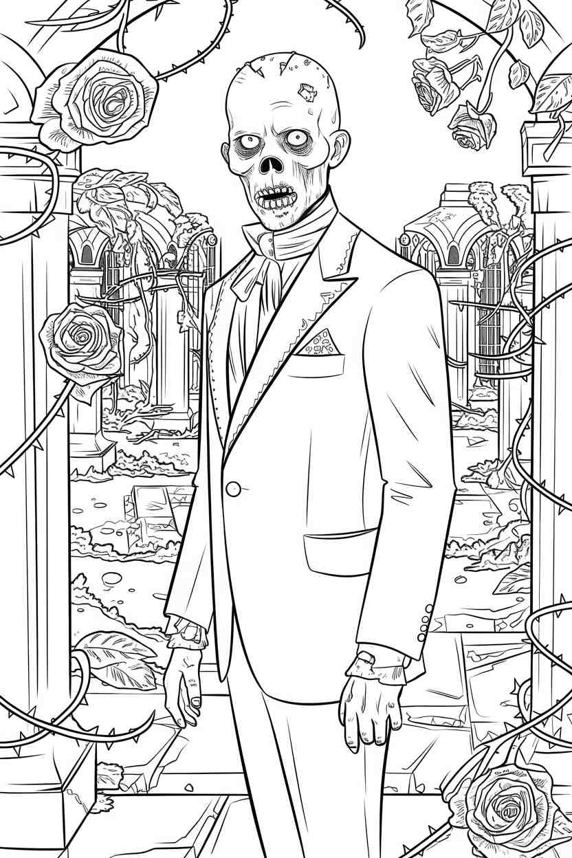 plant vs zombie coloring pages