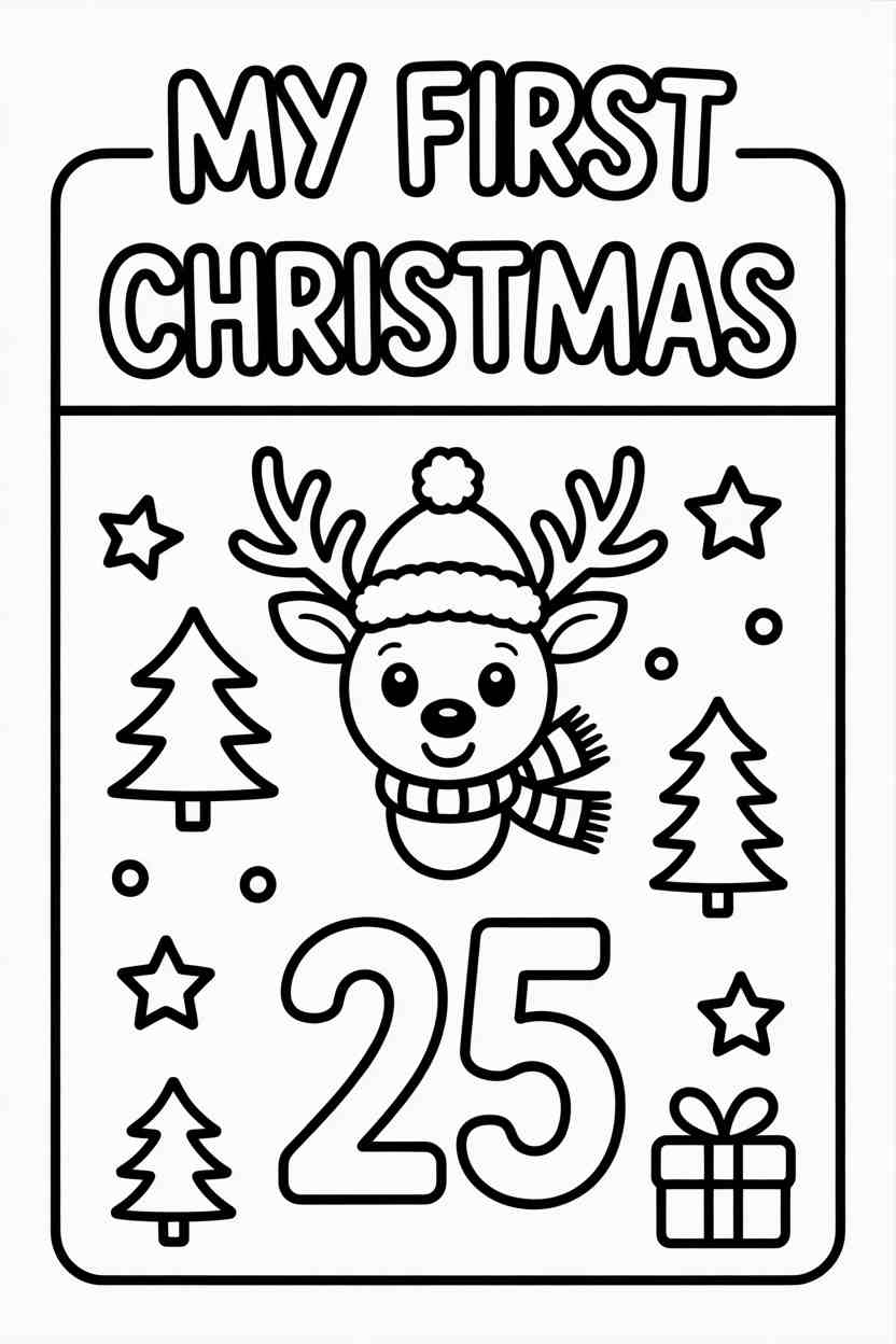 cozy christmas coloring pages to print
