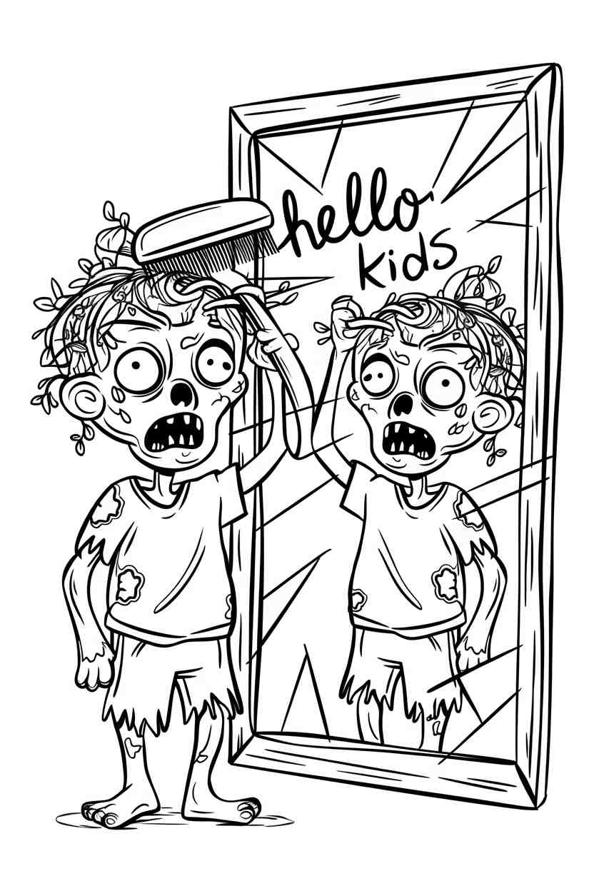 zombie coloring pages disney