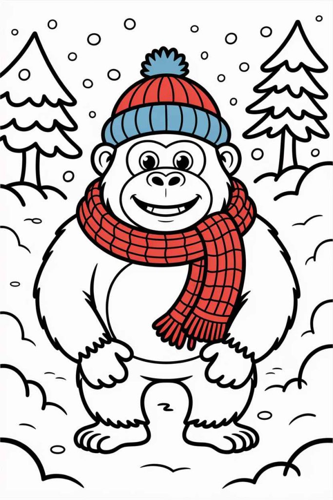 winter coloring pages printable pdf